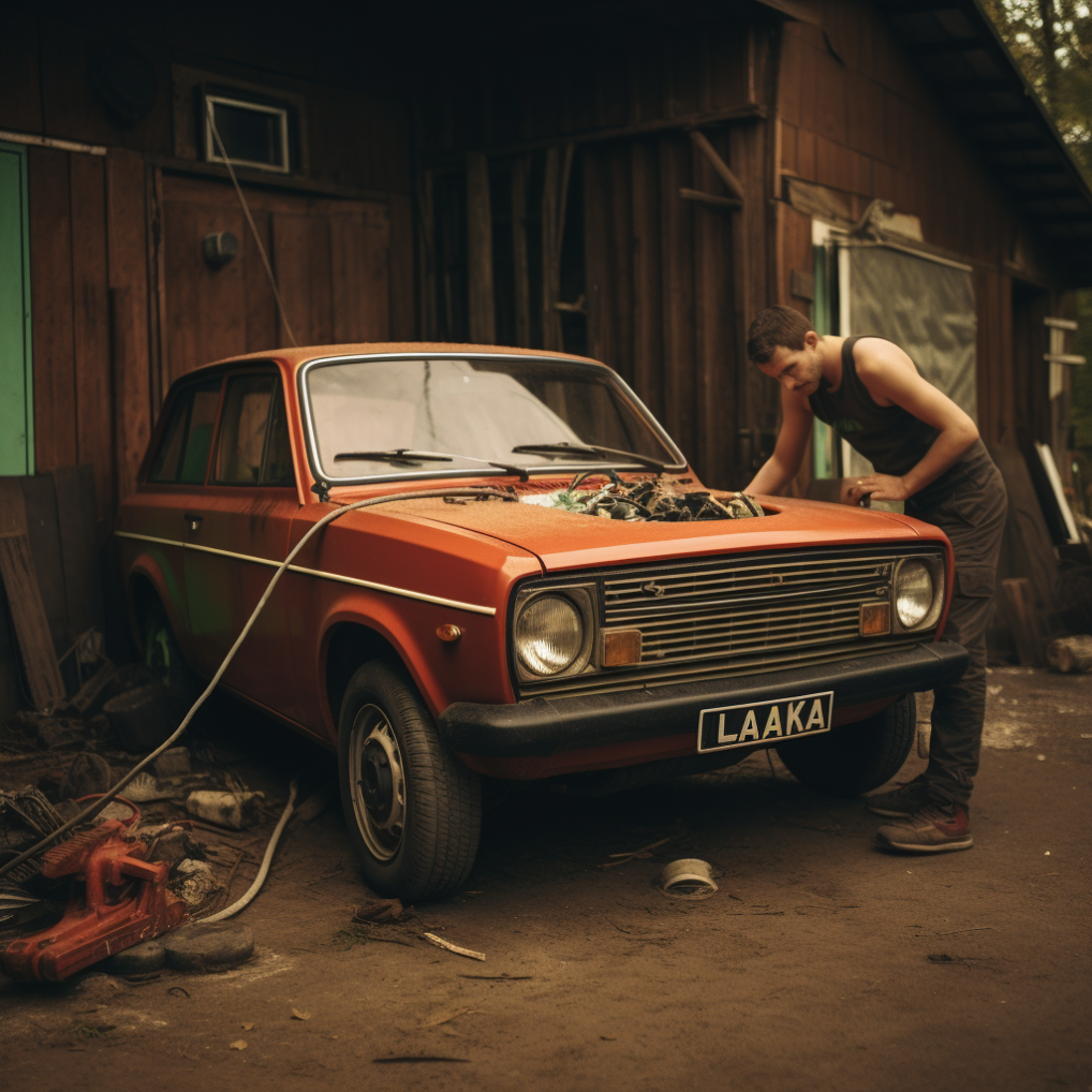 Replacing the clutch cable on Lada Kalina